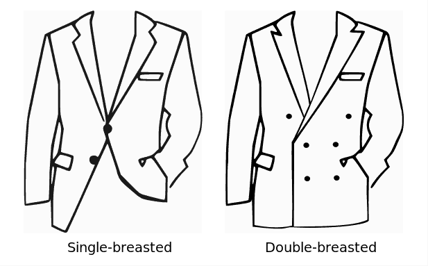 single vs double breasted suit with bow tie