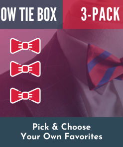 Bow tie bulk bundle box of 3 where you can pick mix and match your own handmade bow ties