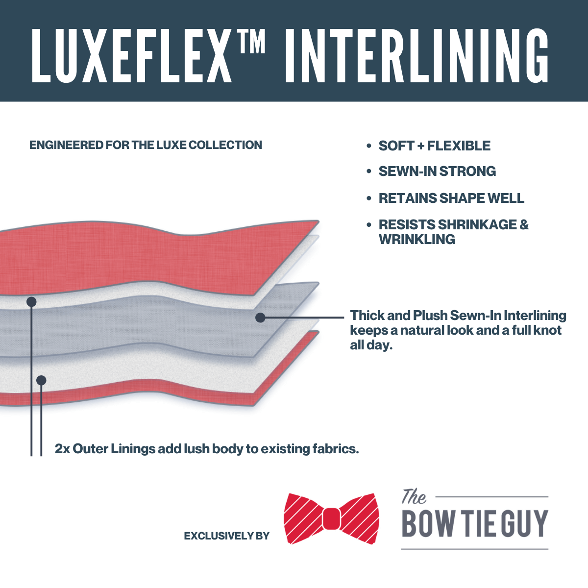 bow-tie-luxeflex-interlining by the bow tie guy